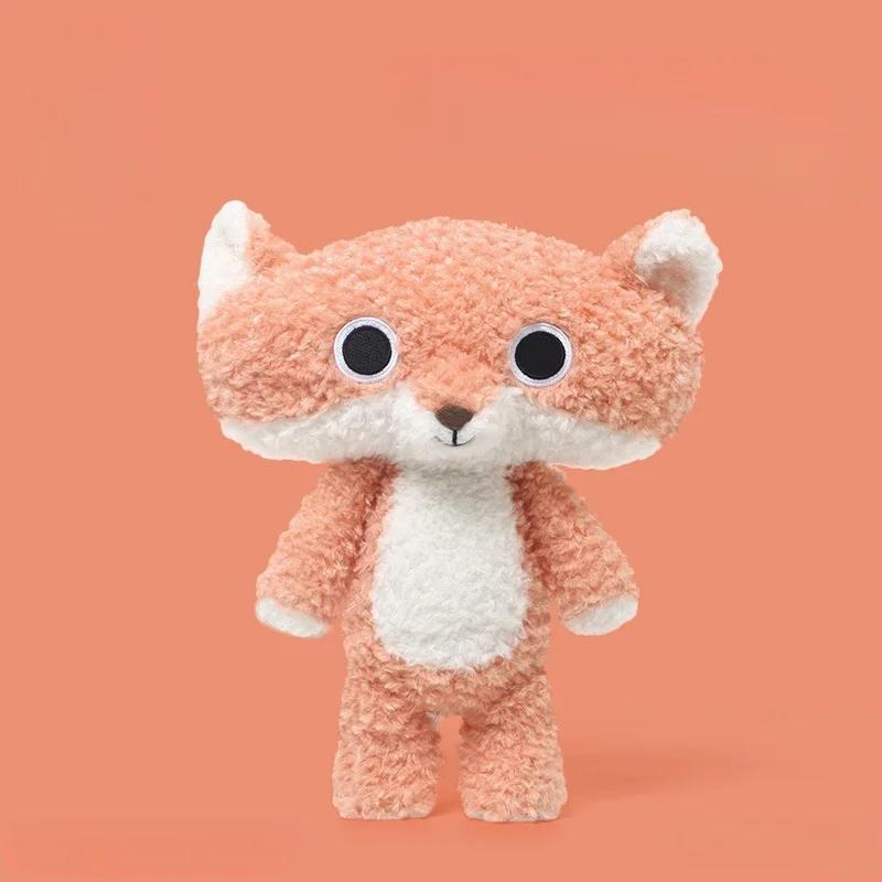 Waldtier Plüschtiere Gemütliches Stofftier Eichhörnchen Wolf Fuchs Koala Krokodil Puppe Sanftes Kuscheltier Kinderbegleiter Geburtstagsgeschenk 28cm