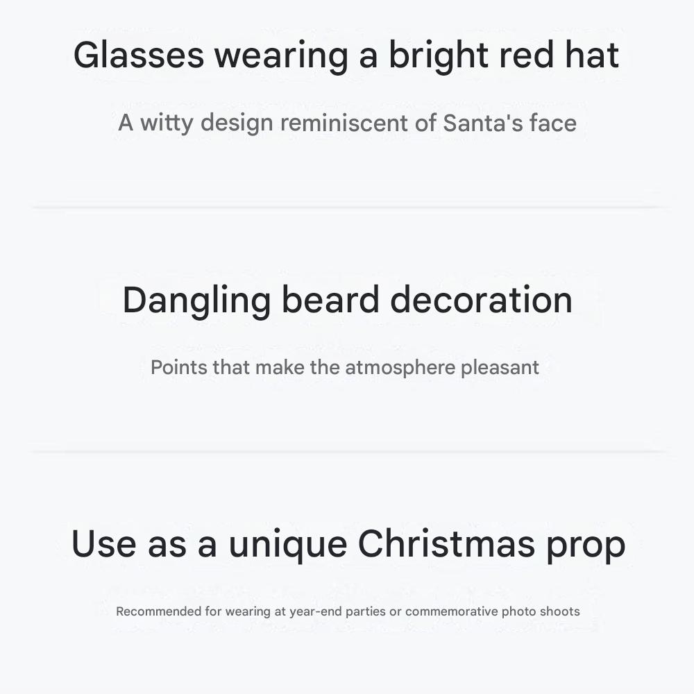 Jul Hemmafest Glasögon Tomteskägg