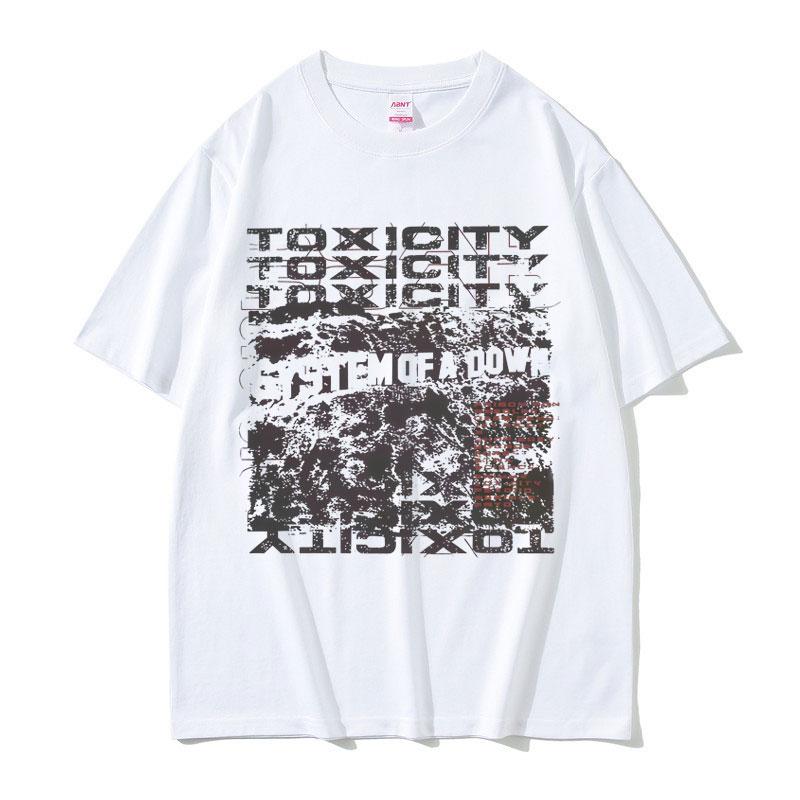 2025 Summer System of A Down Toxicity Album Graphic Men Women Clothing Rock Alternative Metal 100% Pure Cotton Printed T-shirt