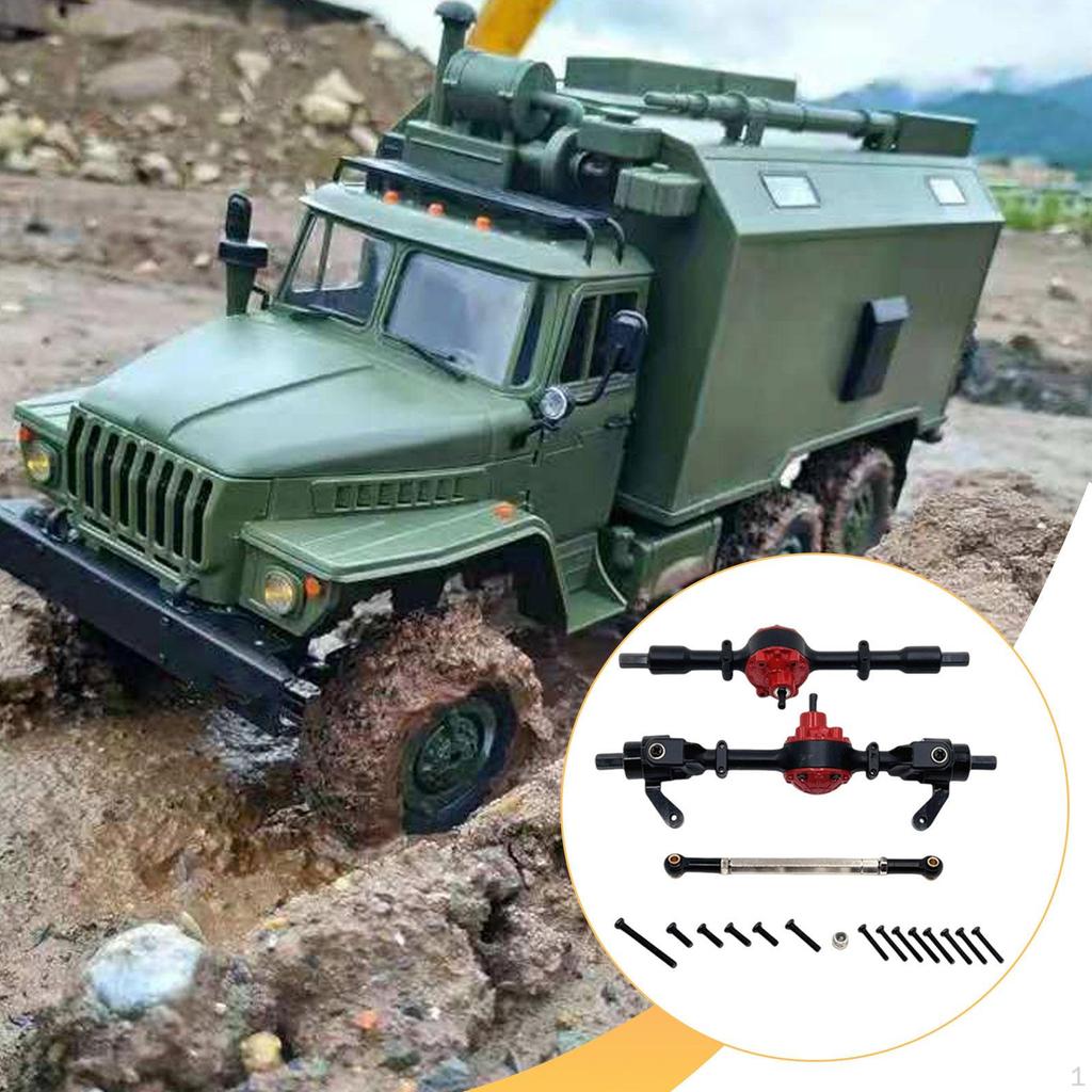 1/16 RC Car Front Rear Axle Set Accessory, Replace Easy to Install Practical, Portable