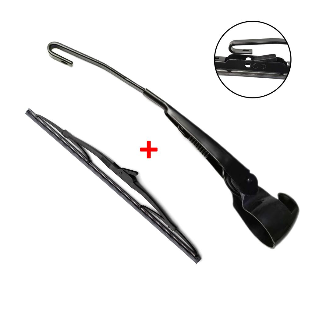 Rear Wiper Blade & Arm Set Kit For SEAT Ibiza 1999-2001 Windshield Windscreen Rear Window