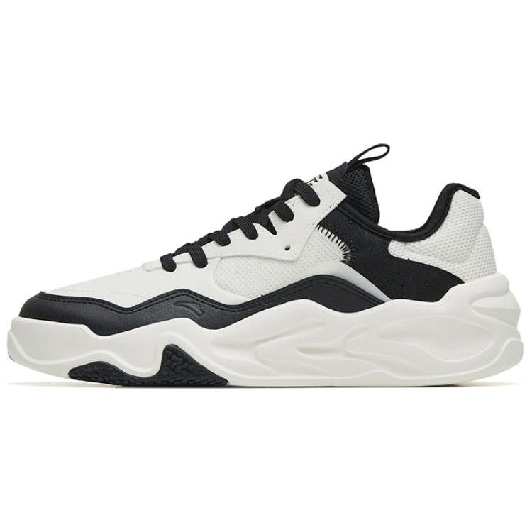 

Anta Life Collection Slip Resistant Cushioning Abrasion Resistant Low Top Skateboard Shoes Women s White Black 39