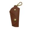Car Keychain Box Foldable Design Prevents Scratches Handmade Imitation Leather Key Bag Key Organizer