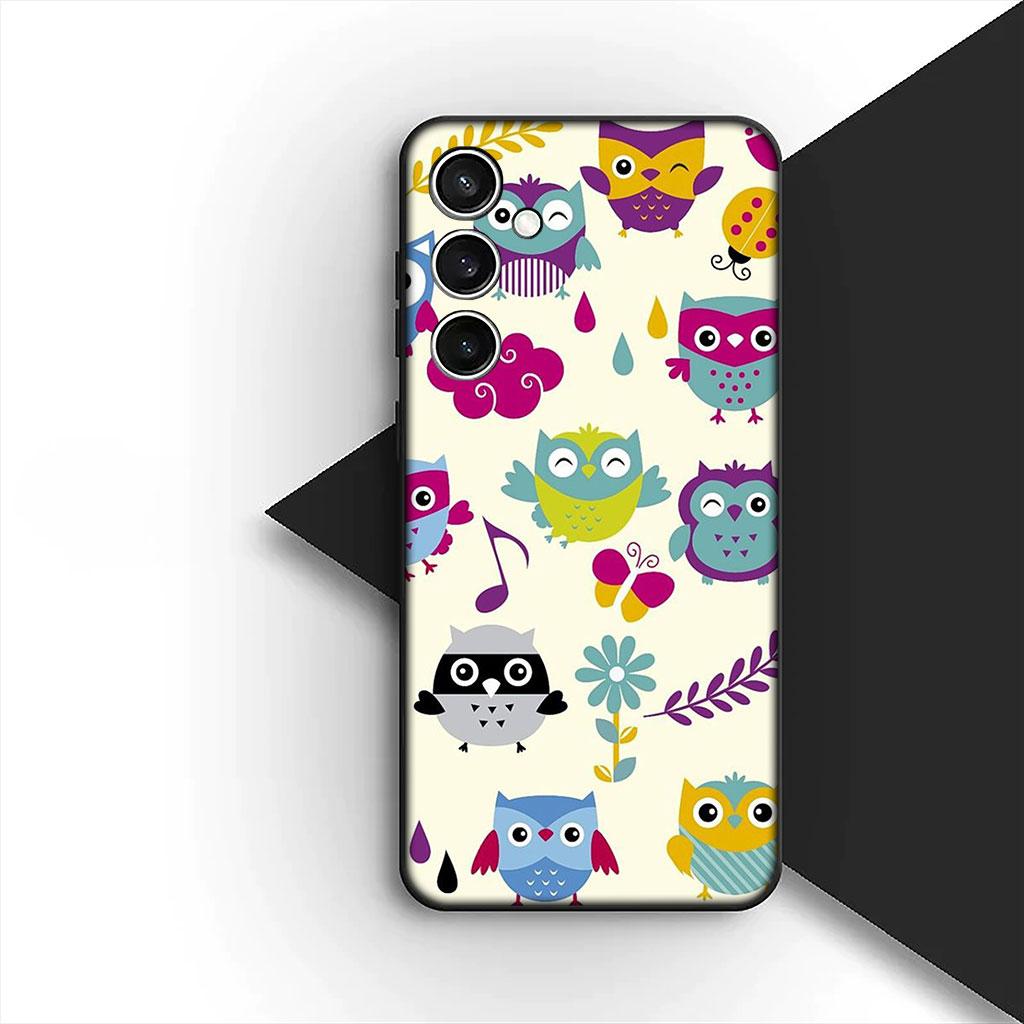 

Wallpaper Owl Bird Silicone Phone Cover for Samsung Galaxy S25 S24 S23 FE Ultra Plus S7 Edge S25+ S23+ A56 5G Soft Case Galaxy S24
