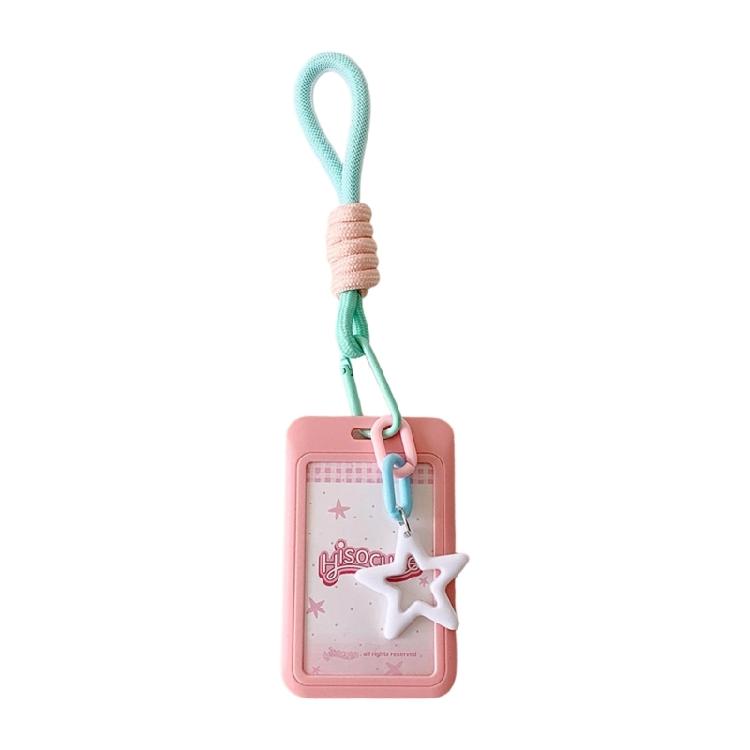 Lovely Kpops Photocard Holder with Keychain,Star Photo Card Sleeve ID Bank Credit Card Holder Protector Gifts for Womens