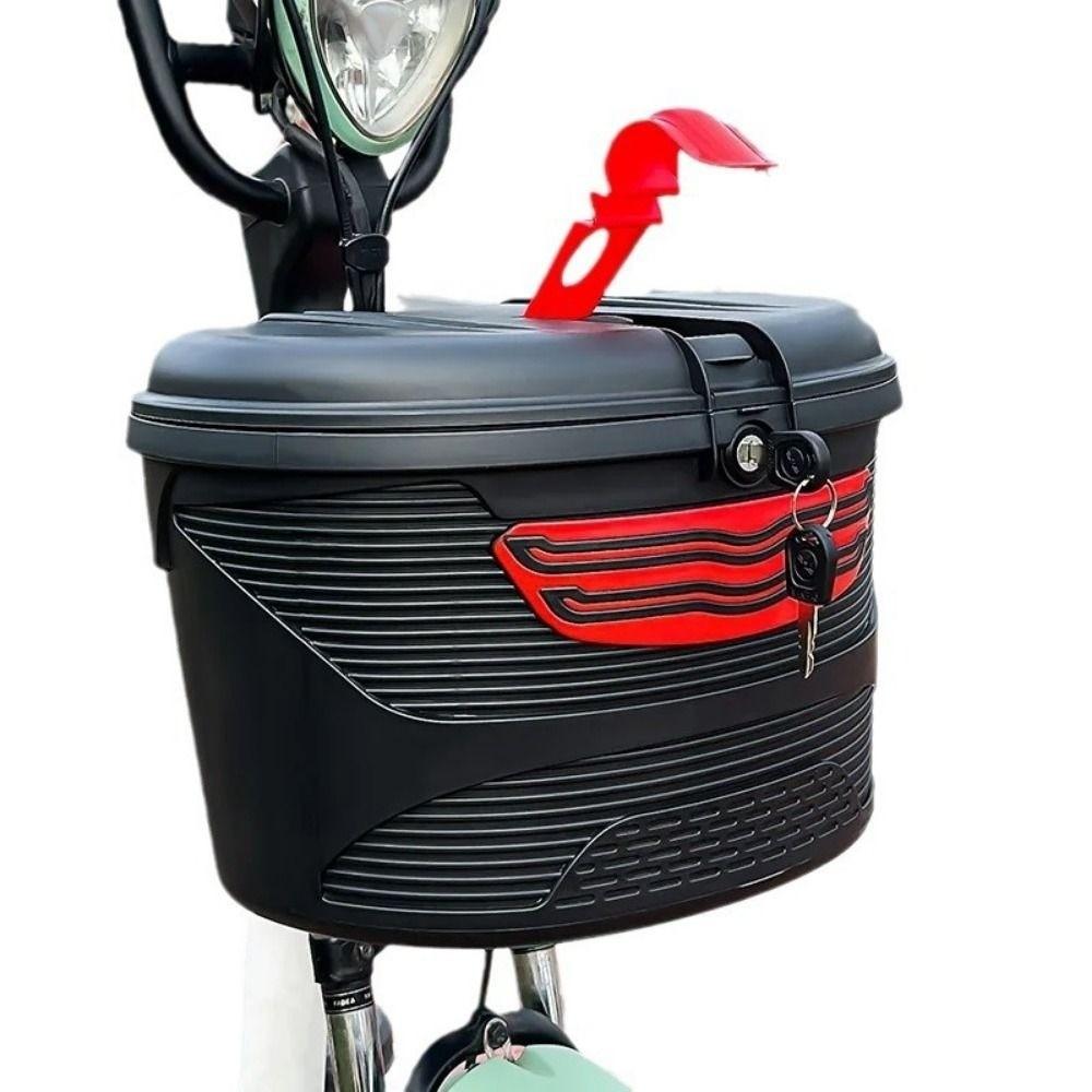 Large Capacity Electric Scooter Basket Plastic Anti-theft Baskets Replacement