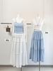 Apricot High-Waisted Ruffled Patchwork Midi Skirt - Spring/Summer 2026 Collection
