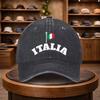 A Baseball Cap Featuring The Italian Flag Print, a Casual Duckbill Hat That Is Stylish And Adjustable for Outdoor Use, Suitable
