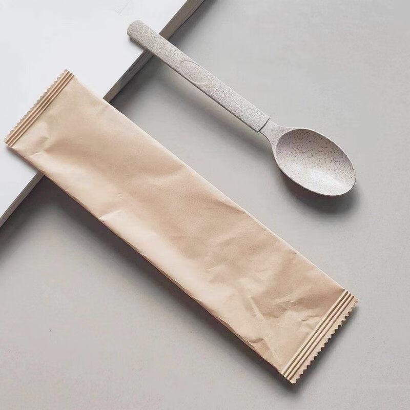 ZISHIZ Disposable Paper Chopstick Spoon Set