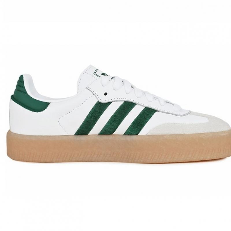 Adidas Samba Sneakers Triple W White Collegiate Green
