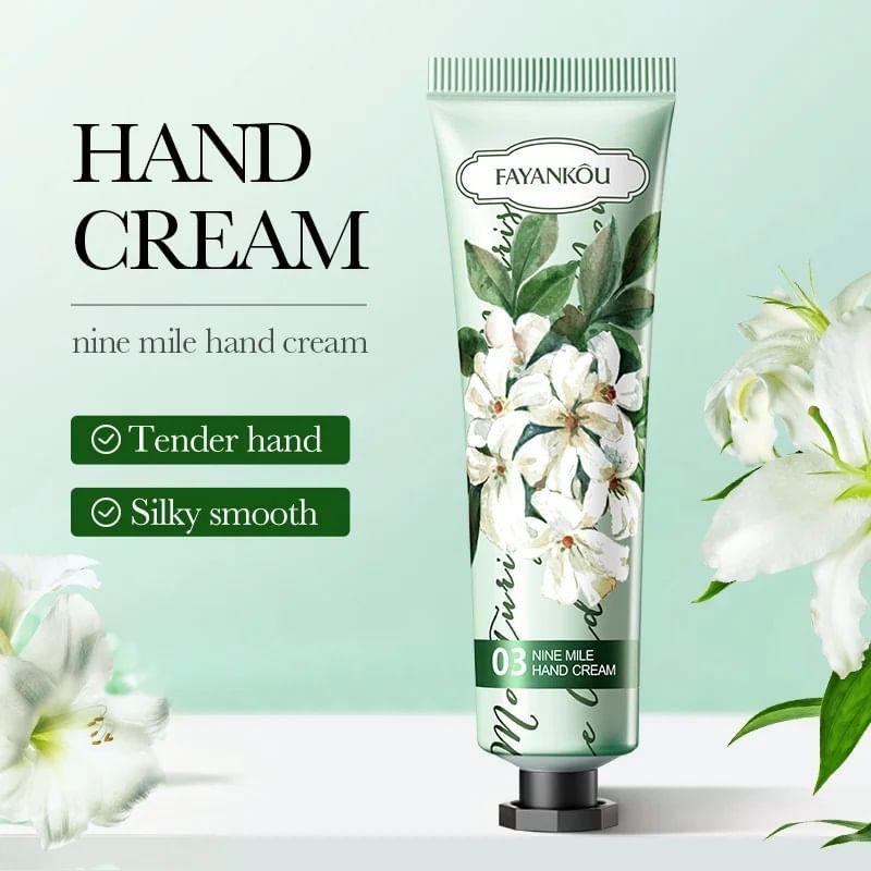 FAYANKOU - Feuchtigkeitsspendende Glatte Blumen-Handcreme - 5 Sorten