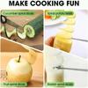 Stainless Steel Cucumber Spiral Slicer Portable Carrot Slicer Cutter  Vegetable Preparation