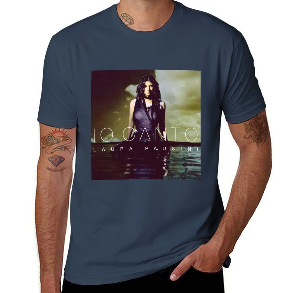 Laura Pausini Io Canto T-Shirt Unisex T-Shirts Hohe Qualität Luxusmarke T-Shirt Individueller Druck T-Shirt