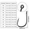 High-Strength Iseama Fishing Hooks 500Pcs 3-12# Hole Design Outdoor Fishing Accessories