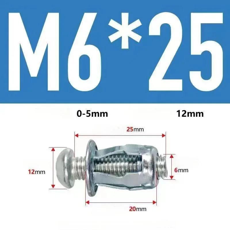 50Pcs Petal Shape Rivet Nut Screw Bolt Kit Expansion Metal Rivetnut Panel License Plate Clamp Lock Jack Nuts M4 M5 M6 M8