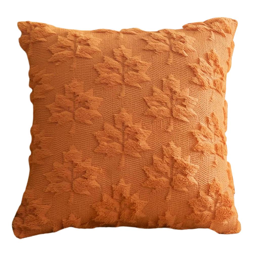 Halloween Plush Faux Fur Pillowcase Washable Ghost&Pumpkin Pillow Cover Throw Pillow Cover for Couch Sofa Bedroom Home Decor
