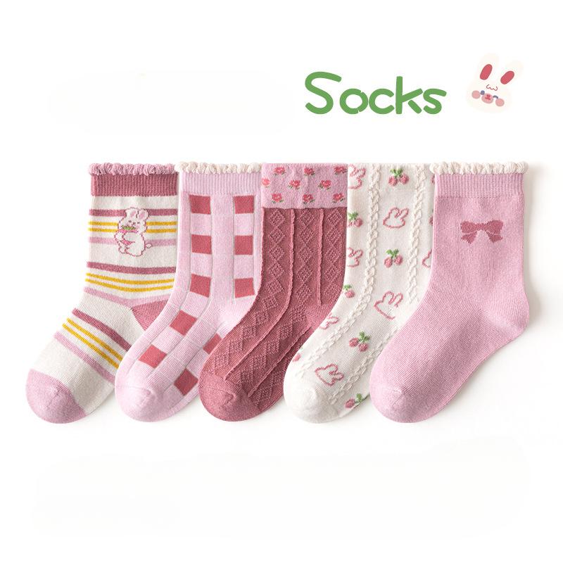 Kid's Socks Girls Socks Sweet Fancy Sock Baby Toddler Spring Autumn Winter Socks Children