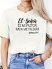 Women's Casual Sports Top Round Neck Short Sleeve Spanish Letter Print For Spring And Summer Urban Style Printed T-Shirt Trendy