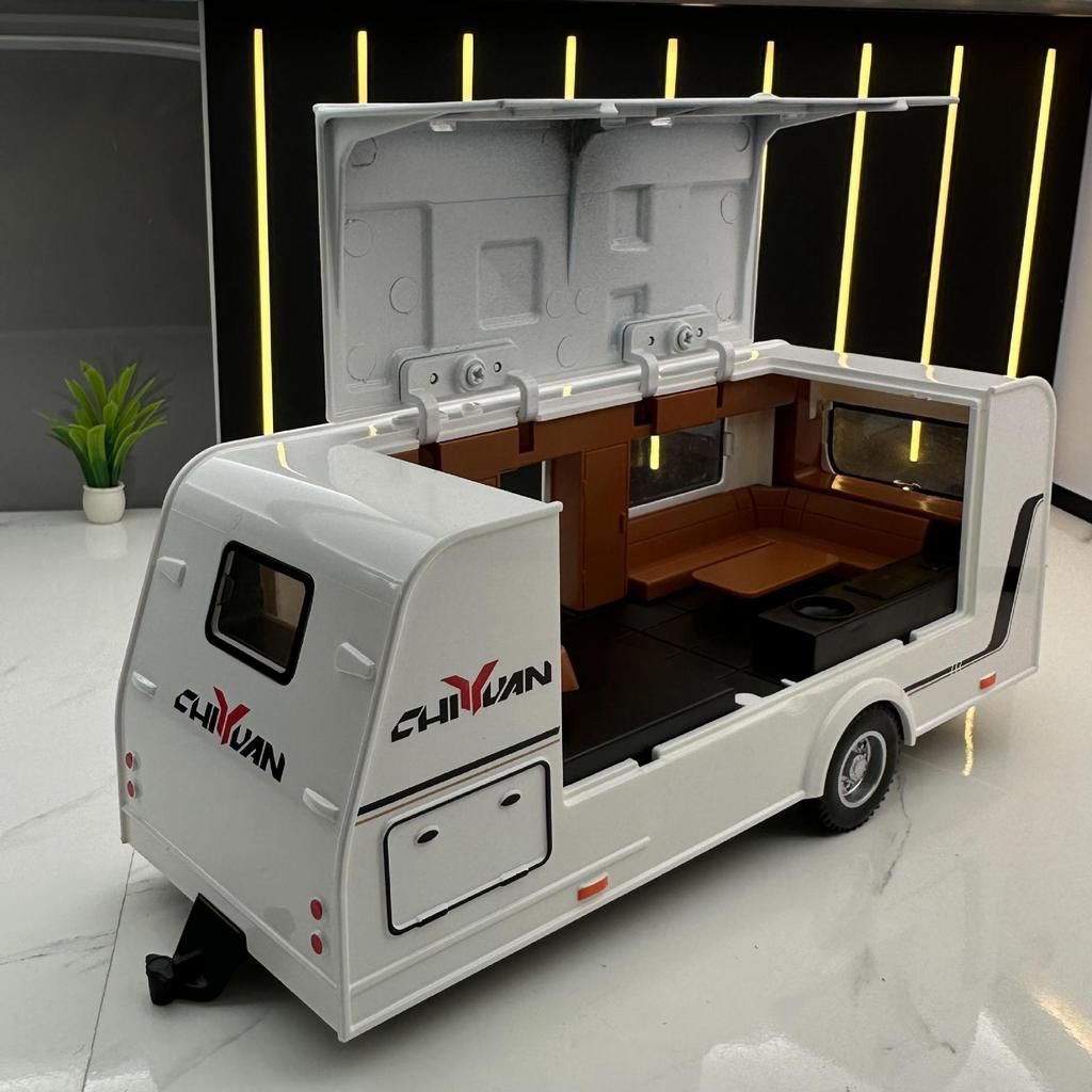 1/32 Scale Tesla Model Y Caravan Metal Diecast Alloy Toy Car Model Trucks For Kids Toys Vehicles Hobbies Collection