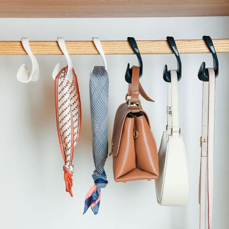 10pcs Purse Handbag Hangers Hook Wardrobe Bag Hook Handbag Hanger Holder Closet Organizer Storage Rack Space Saving Hanger Hook.