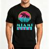 Modisches Neues Palmen-T-Shirt Für Unisex 80er Klassisch Tropisch Strand Rundhals Kurzarm Oberteil Lässig Sommer Streetwear