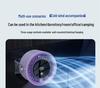 High-Speed Turbo Rechargeable Wall-Mounted/Desktop Fan for Kitchen & Outdoor Use