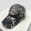 Leopard Print Embroidery Baseball Caps Sun Protection Broken Style All-Match Personalized Peaked Hats Street Style Trendy Ins Style Latest Women