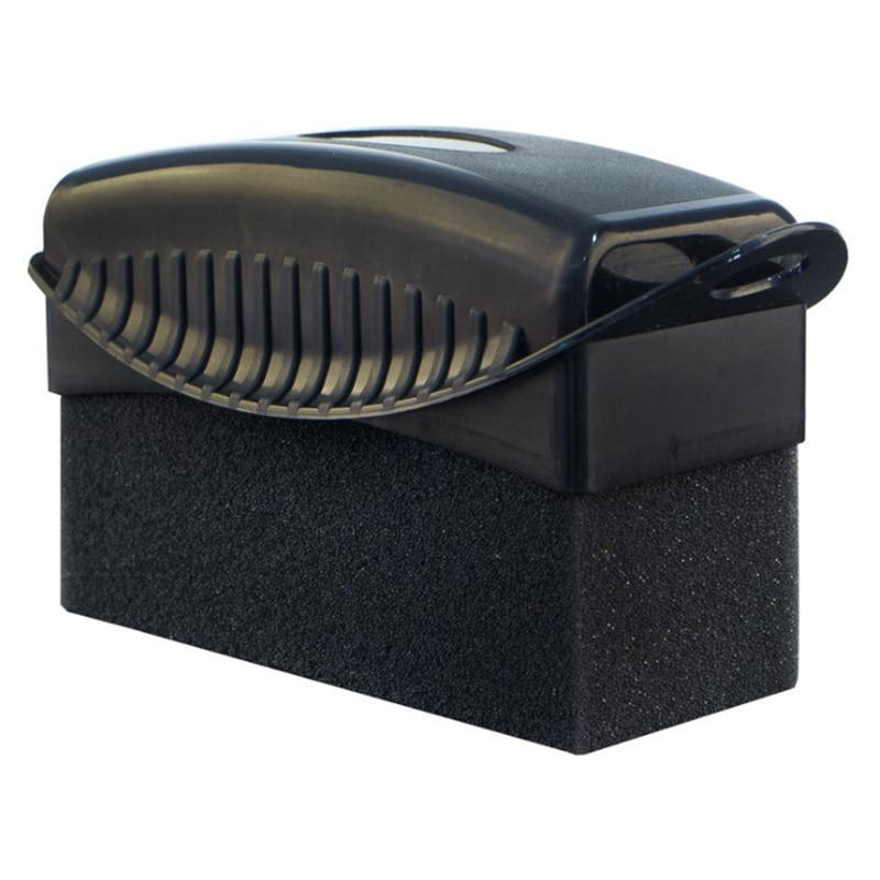Car Tire Cleaning Sponge Wipe Polishing Oiling Waxing Brush Tool with Cover Universal Auto Wheel Tyre Contour Maintenance Care