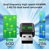 AX900 WIFI6 USB Adapter Dual Band 2.4/5G Bluetooth 5.4 Drive Free Wireless Network Card for Win7/10/11 Desktop and Laptops