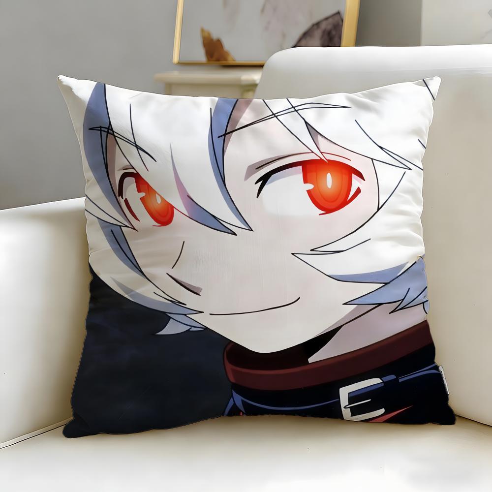 anime World Trigger Cushion Cover Soft  EasyWash Pillow Case  Versatile for Couch Bed Travel and Office