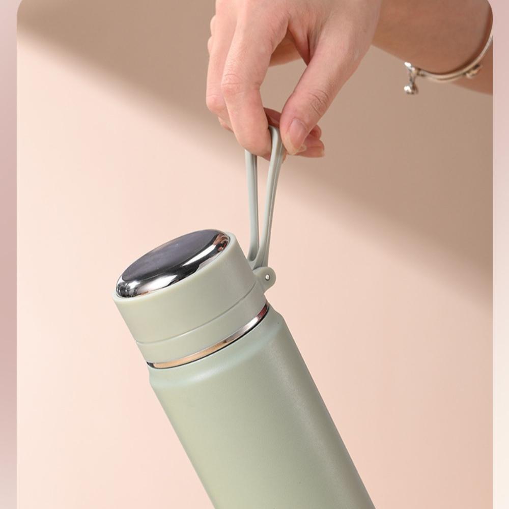 600ML Stainless Steel Thermal Water Bottle Ins Style Leakproof Travel  Tea Insulated Water Bottle Winter Family Birthday Gift