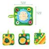 Kaninchen Futtermatte Schnüffelmatte für Kleintiere Kaninchen Spielzeug 35x35cm Haustiere Interaktive Futtermatte Leckerli Spender