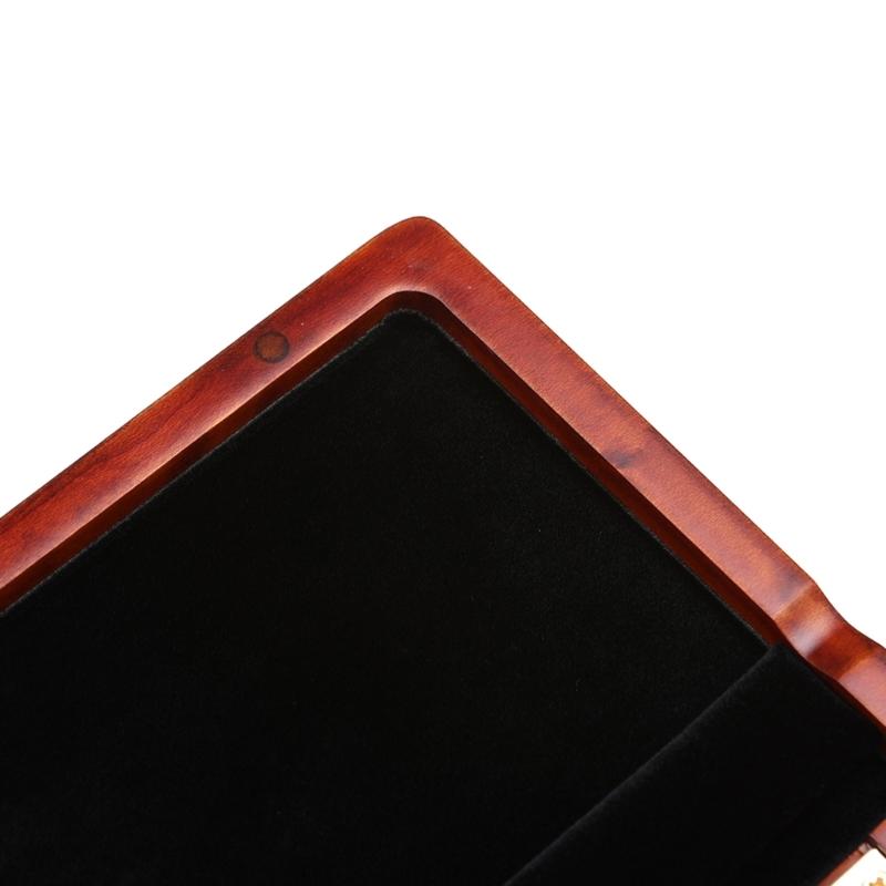 Portable Bassoon Reed Organizer Case Portable Wood Storage Box Reed Holder Protective Case Wood Texture for 5 Reed