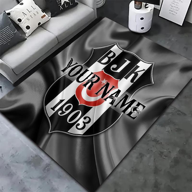 Besiktas Gymnastics Club Custom Name Carpet Rug For Living Room Bedroom Home Sofa Decoration Kids Play Nonslip Floor Mat