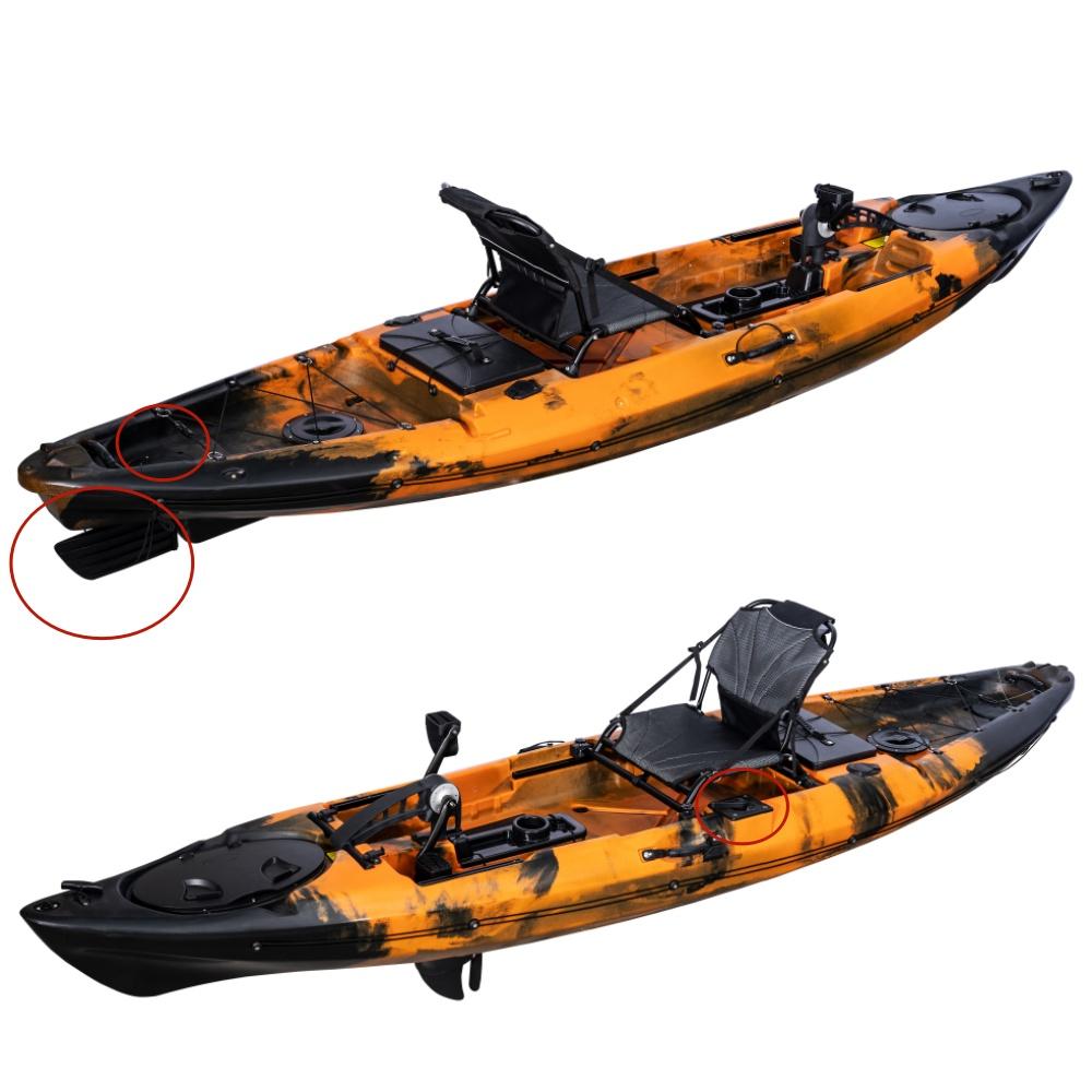 LSF Fabbrica Produttore Accessori Kayak Sistema di Timone in Plastica per Kayak da Pesca a Pedali