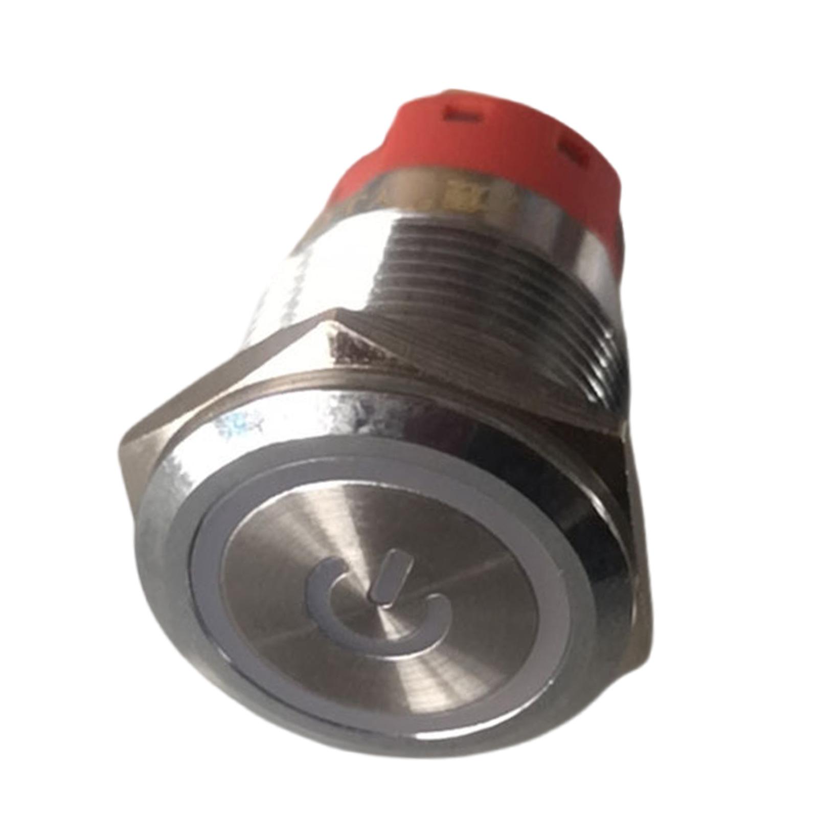 

Waterproof Metal Push Button Switches Locking Designs LED Light Multiple Voltages 5 220V for Engine Industrial Equipment