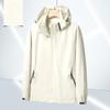Men's Waterproof Windproof Jacket with Hood Lightweight Outdoor Raincoat for Hiking Climbing