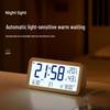 Smart Rechargeable LCD Alarm Clock with Temperature & Humidity