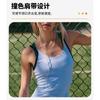 Womens Color Block Tennis Dress With Built-in Bra Anti-chafe Backless Golf Workout