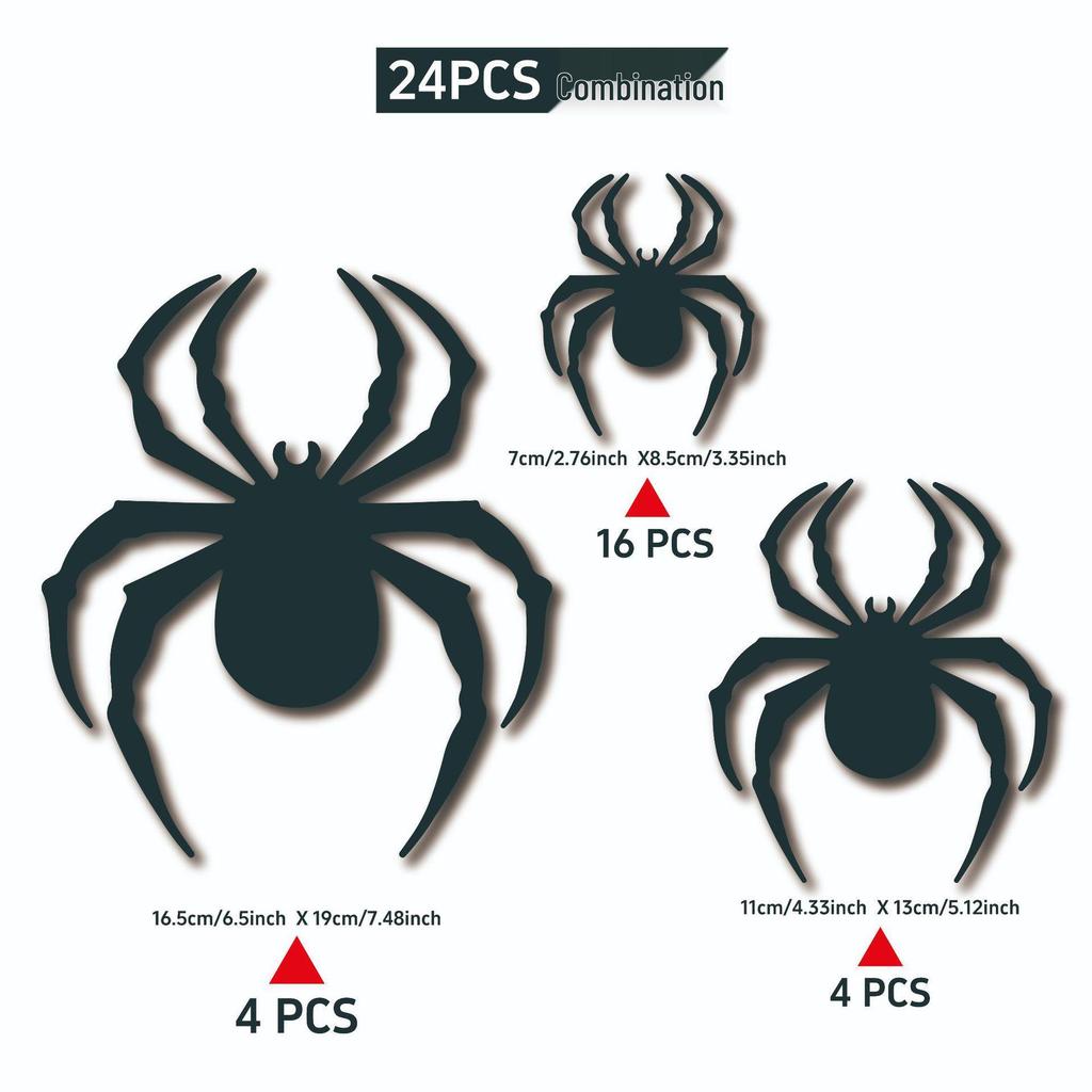 3D wasserdichte schwarze Fledermaus-Aufkleber für Halloween-Dekorationen