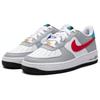 New Nike Air Force 1 Low White University Red GS HF0743-161