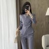 Collarless Women's Suit Set: Slim-Fit Professional Workwear for Spring and Autumn
