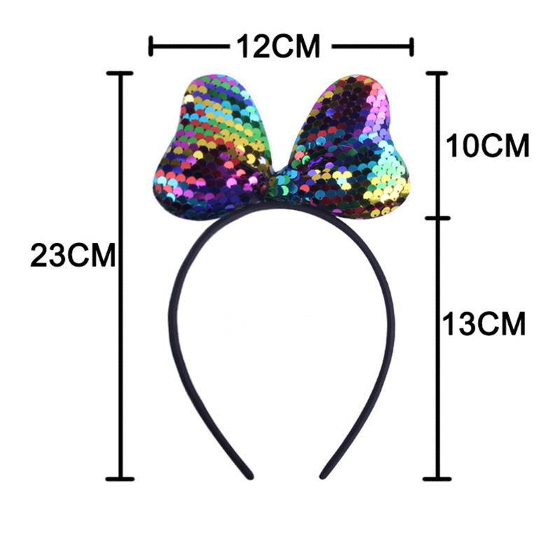 Sequins Bows Headbands Hair Accessories Women Girls Princess Cute Hairband Bowknots Shape Headbands Delicate