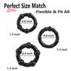 3Pcs/Set Silicone Cock Rings Set for Men Penis Enhancer Stronger Erection Delay Ejaculation Adult Sex Toys 18+