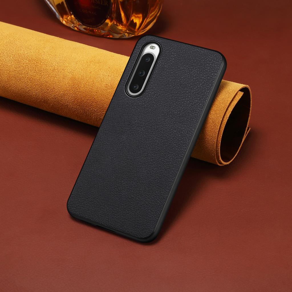 For Sony Xperia 10 V Case Anti-Scratch PU+PC+TPU Hybrid Phone Cover