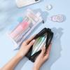 Mesh Pencil Case Transparent Pencil Case Kawaii Cute Simple Beautiful Bag Organizer Office Student Stationery School Supplies