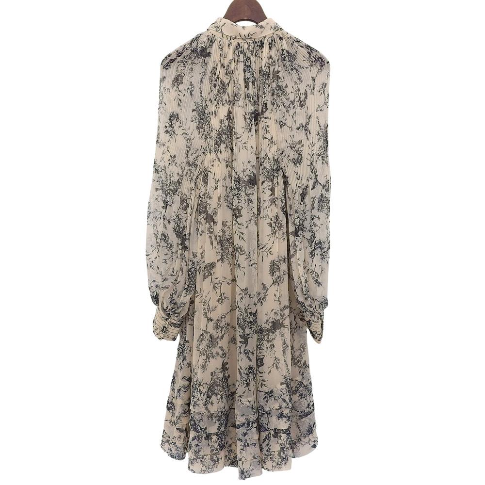 Estella.K All-over Print Dress, Women's, Beige, Size F Dress F beigeUsed