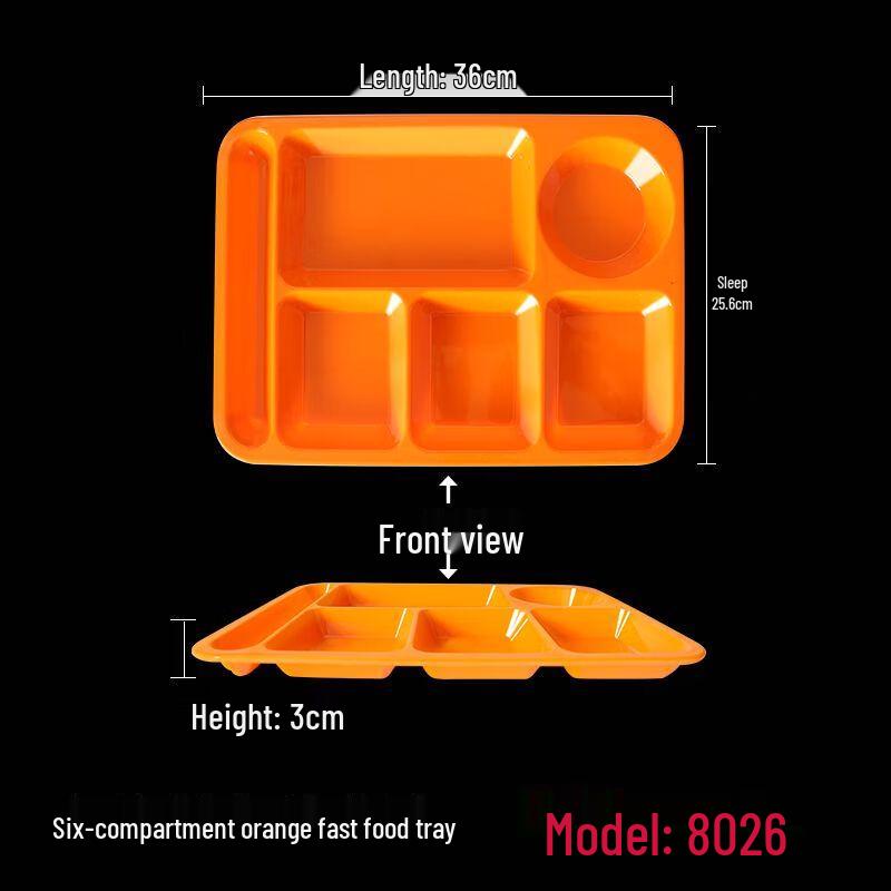 Melamine Partitioned Meal Tray