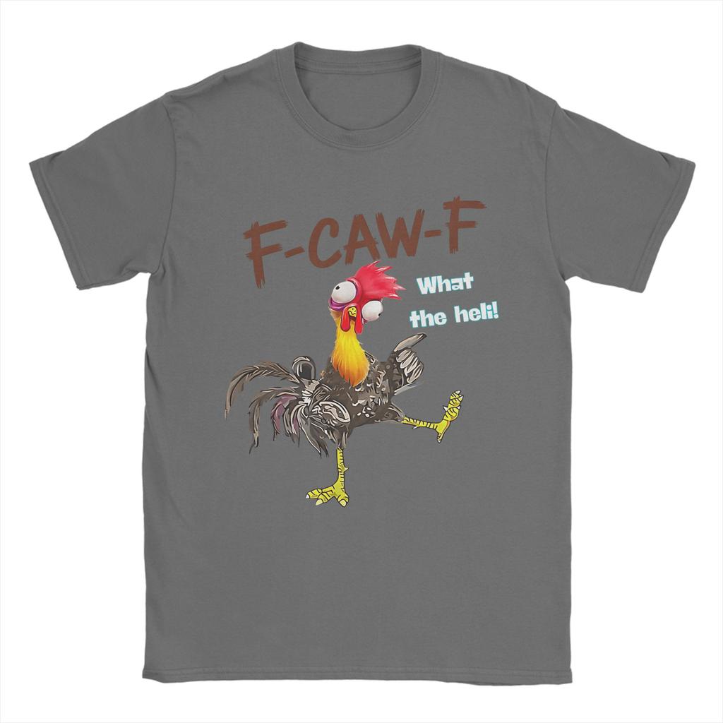 Funny FCawF Chicken FCAWF Chicken Men T Shirt Vintage Tee Shirt Short Sleeve Crew Neck TShirts 100 Cotton Gift Idea Clothes