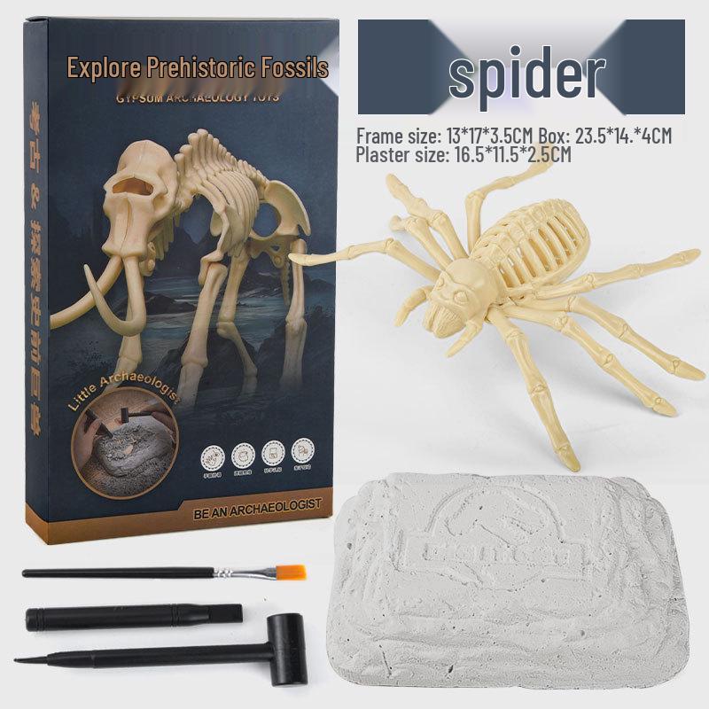 Cross-border Archaeological Excavation: DIY Dinosaur, Scorpion, Spider Skeleton Model for Kids - Mystery Surprise Box